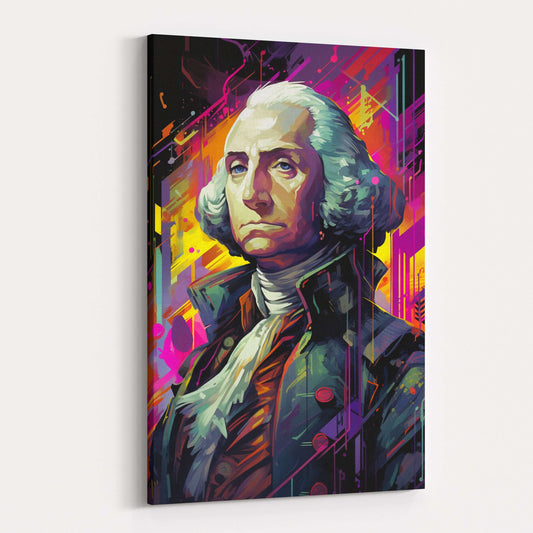 Cyberpunk George Washington Canvas